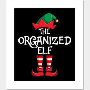Organized Elf Matching Family Christmas Posters and Art